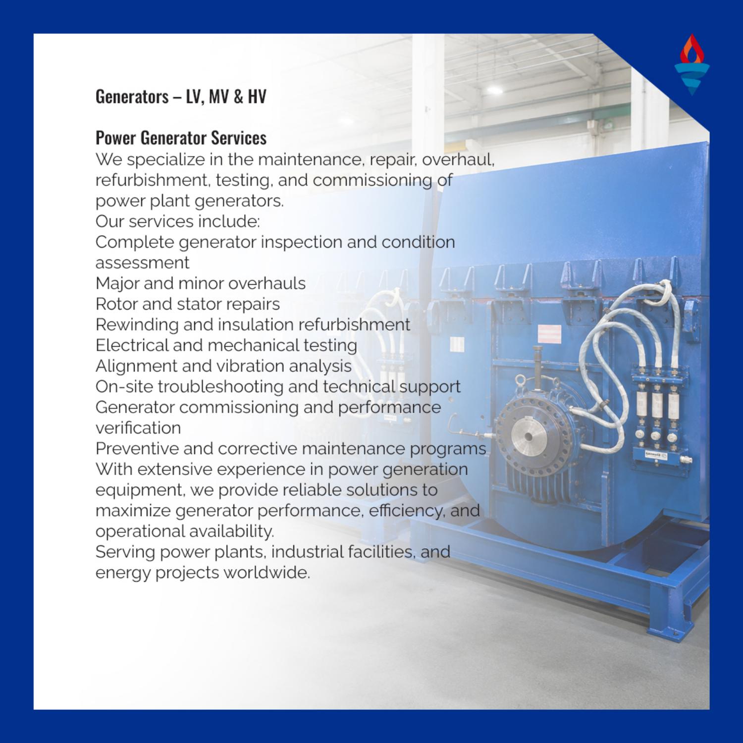 Power generation services from APGT catalog
